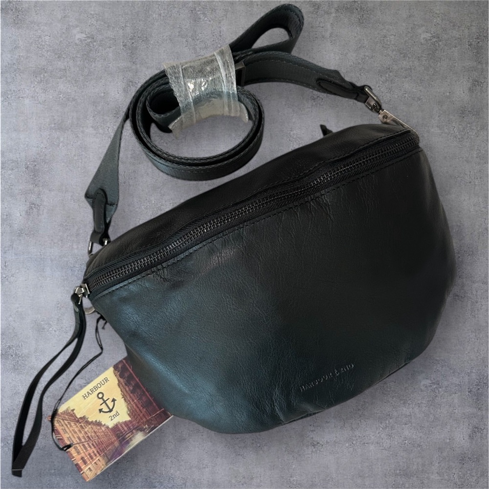 Harbour 2nd Black Leather Crossbody Bag